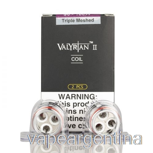 Uwell Valyrian Ii 2 Resistencias De Repuesto 0.16ohm Un2-3 Bobinas De Malla Triple Vape Descartable